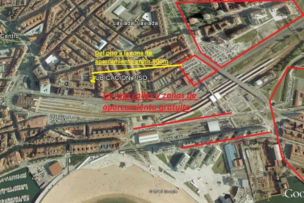 A Un Paso De La Playa, Amplio Apartamento Gijón Dış mekan fotoğraf