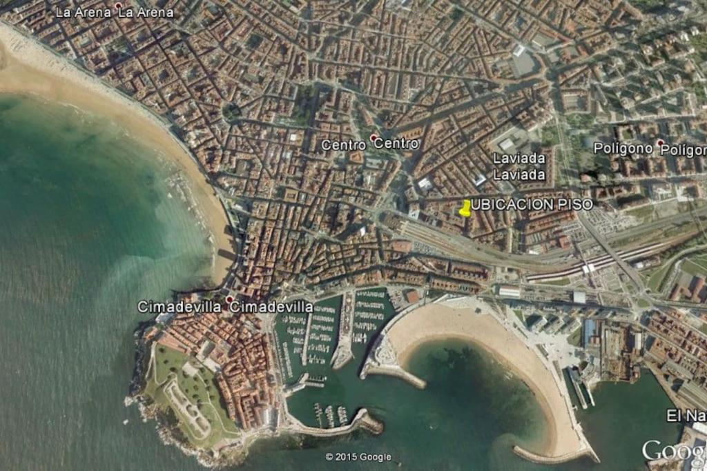 A Un Paso De La Playa, Amplio Apartamento Gijón Dış mekan fotoğraf